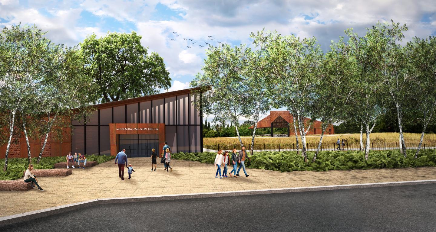 A digital rendering of Minnesota Discovery Center