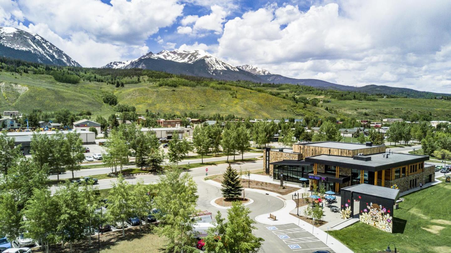 A town in the mountains