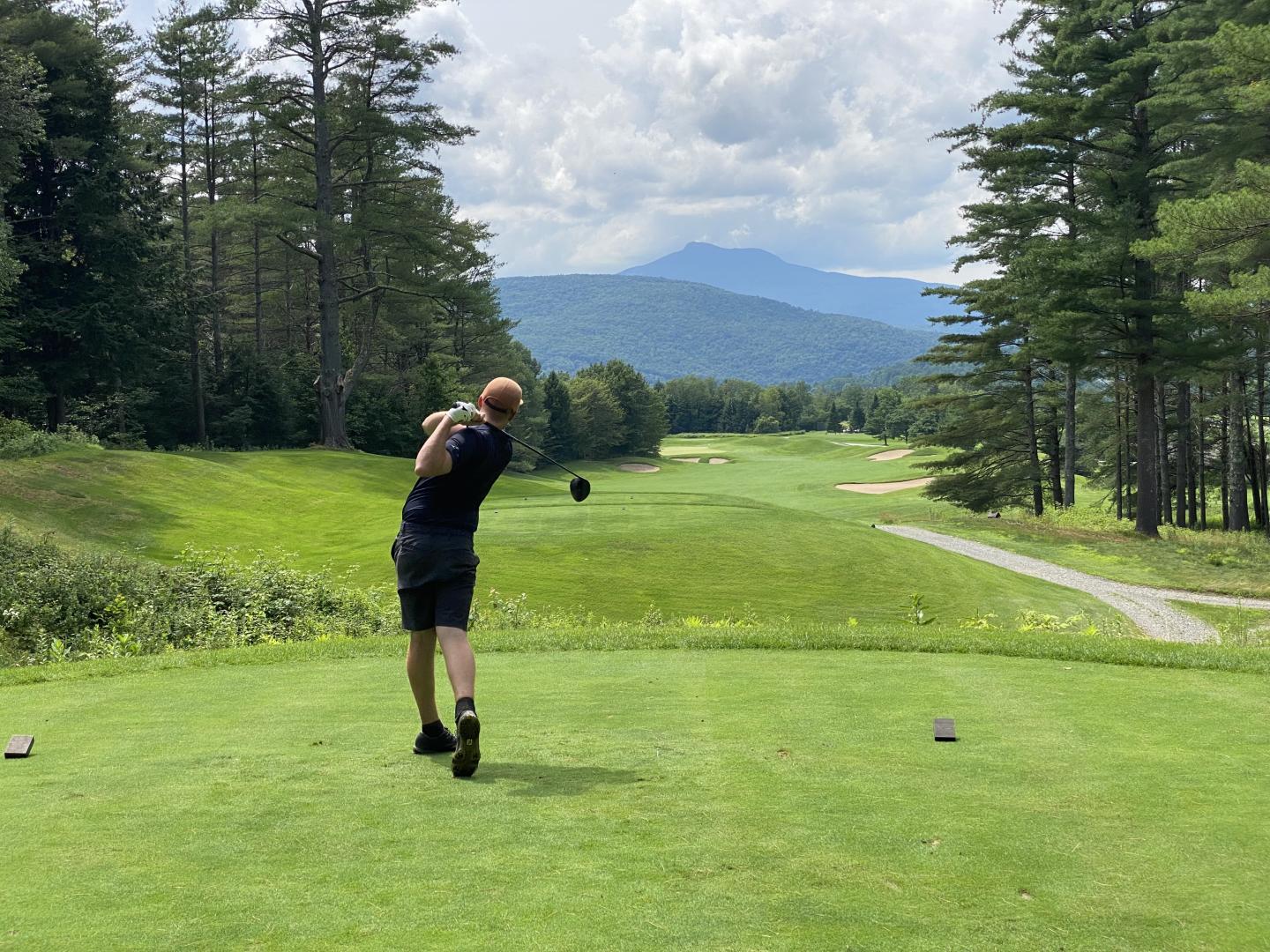 Beau Doucette golfing