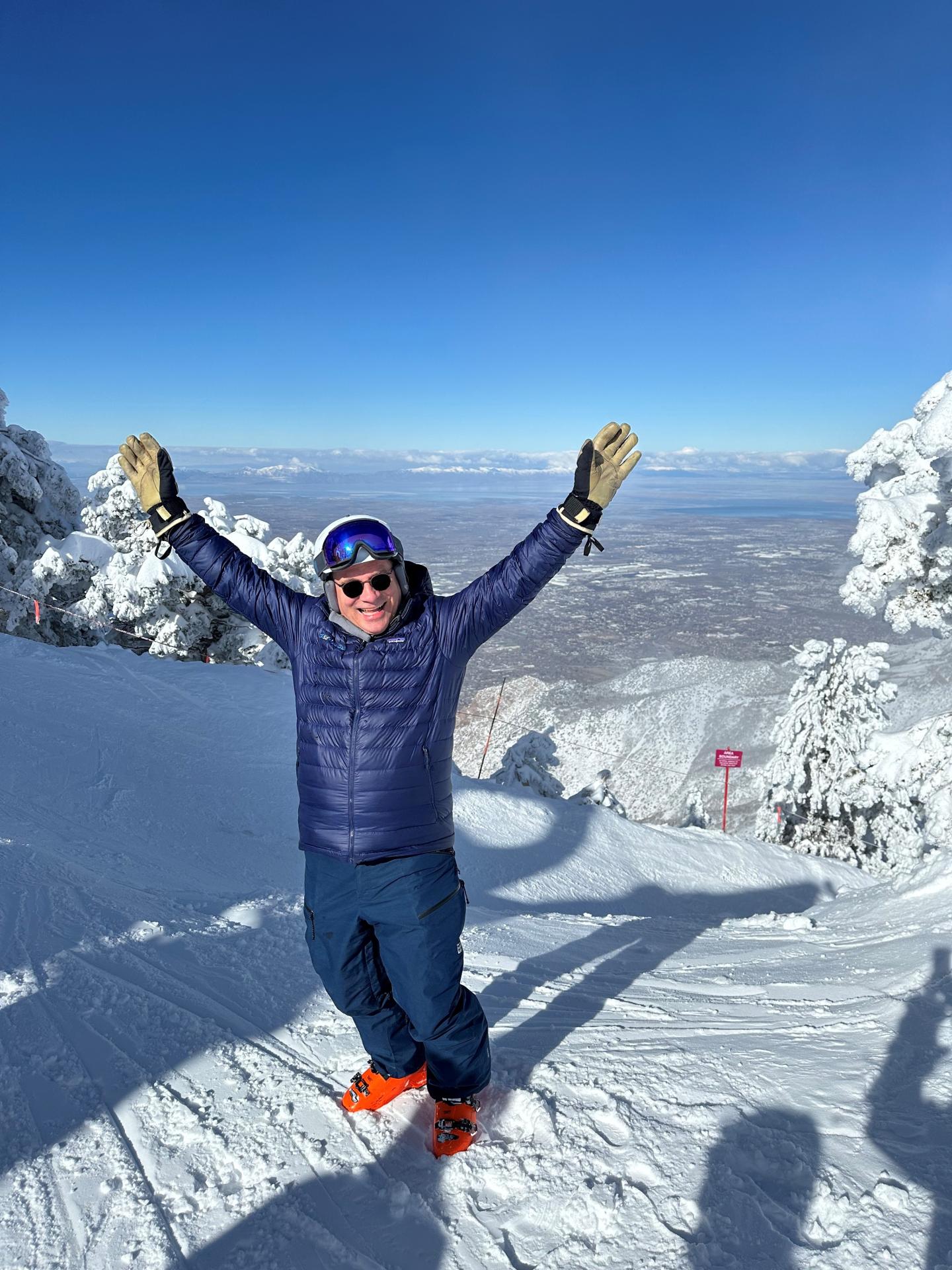 George Schmidt on a mountain