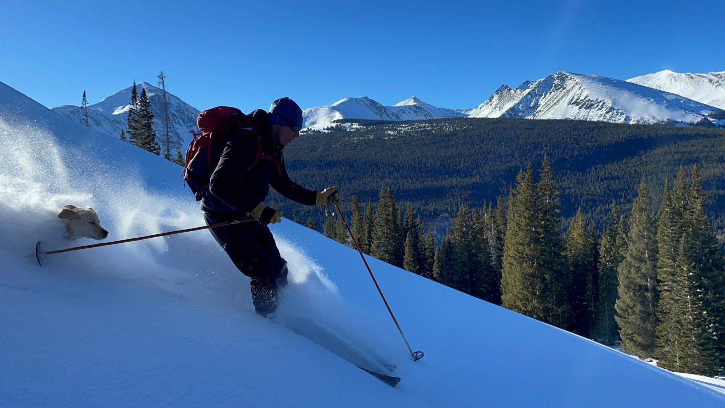 Kent Sharp skiing